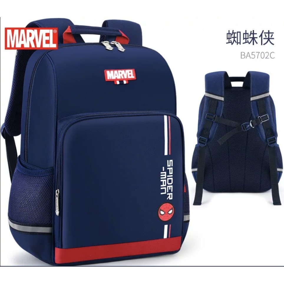 Tas Ransel  sekolah Disney Marvel Tas Sekolah untuk Anak Laki-laki tk sd smp sma kuliah kerja-SPIDERMAN