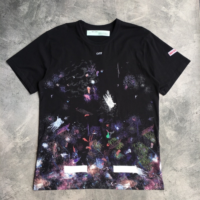 T-SHIRT OFF WHITE GALAXY BRUSHED TEE