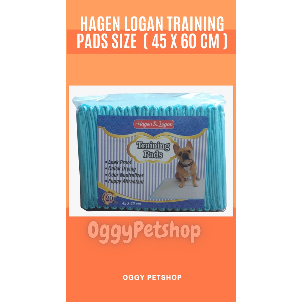 HAGEN LOGAN TRAINING PADS CAT &amp; DOG PER PACK Khusus Anjing Dan Kucing