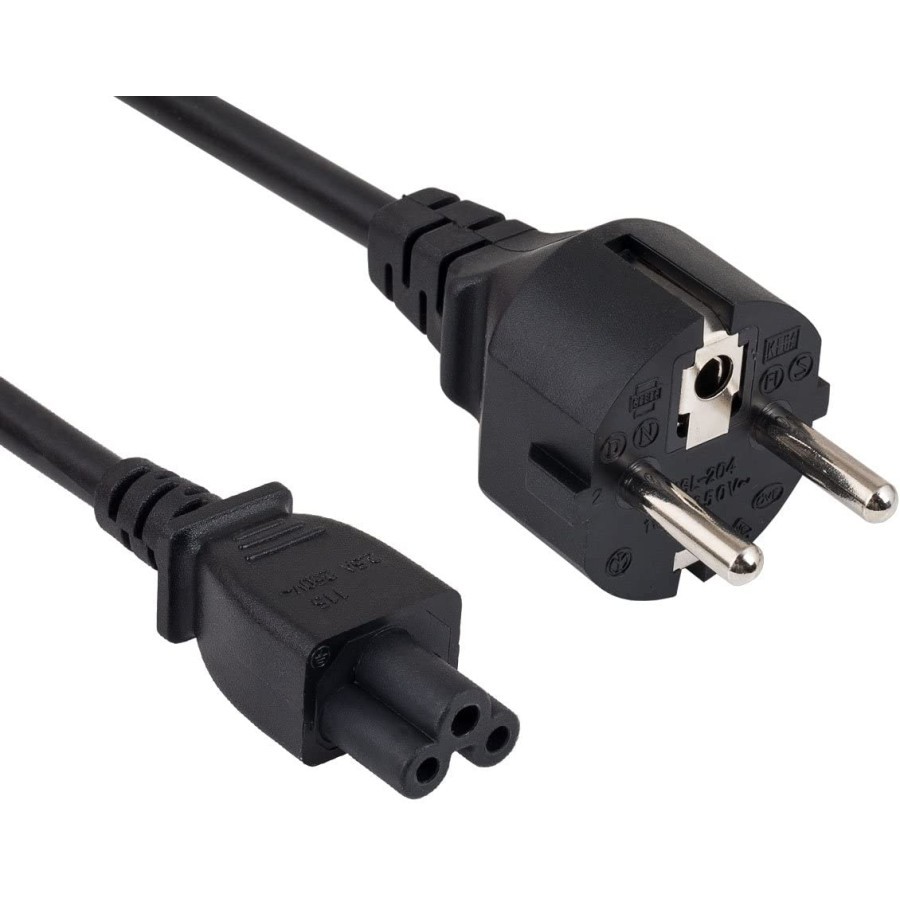 Cable power adapter notebook mejec 1.8m 3 lubang - Kabel power cord adaptor laptop 1.8 meter 3 hole