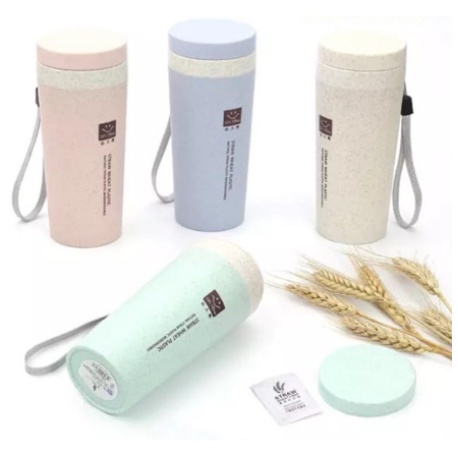 Gelas Plastik Anti Tumpah /Souvenir Botol Minum Korea