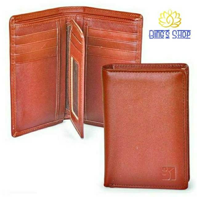 Dompet pria kulit asli coklat tua UUS - Java Seven Distro Bandung