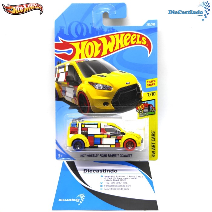 Hotwheels / Hot Wheels FORD TRANSIT CONNECT HW ART CARS Kuning