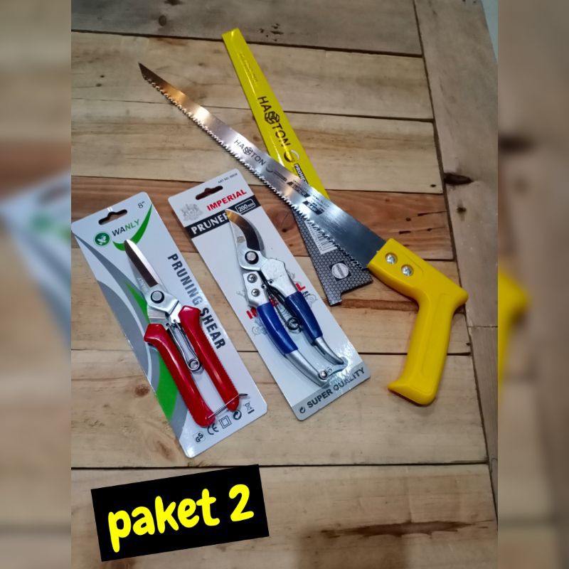 paket alat bonsai cutter / gergaji lancip prohex / gunting dahan / gunting pruning viper