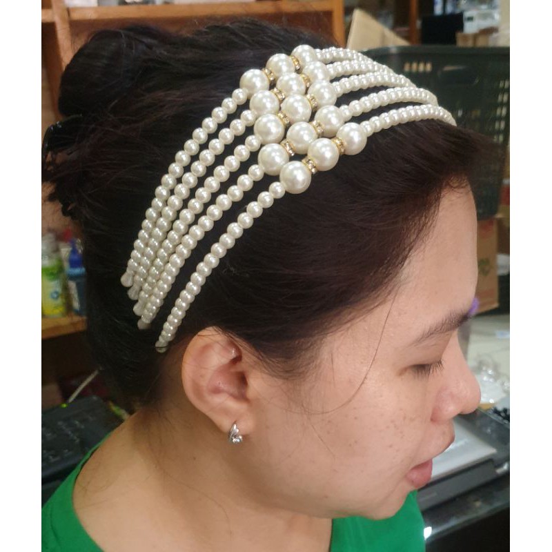 BANDO MUTIARA ALA KOREA HAIRBAND PEARL HEADBAND