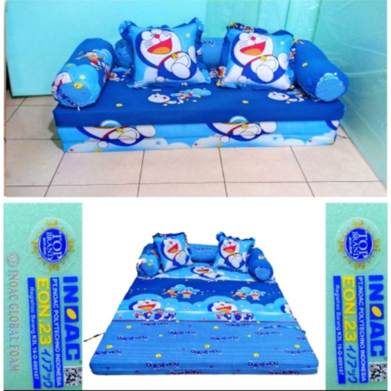 Sofa bed inoac EON D23  lipat 3|sofa bed karakter busa inoac asli Eon D23