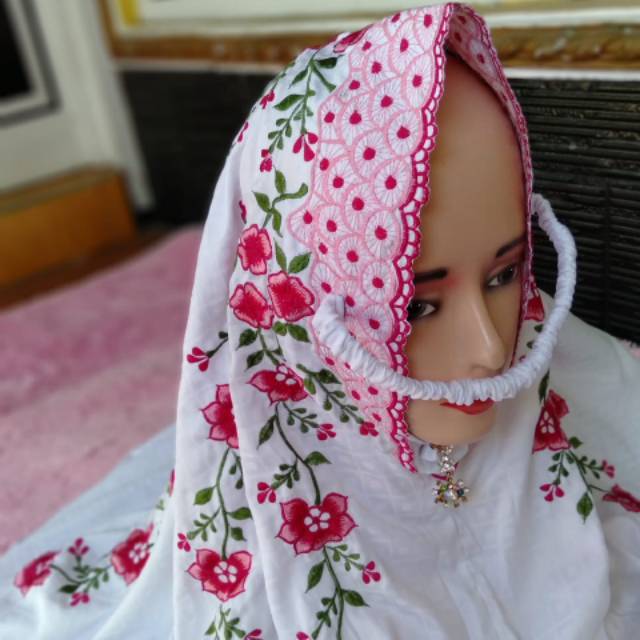 Mukena lajuran bordir