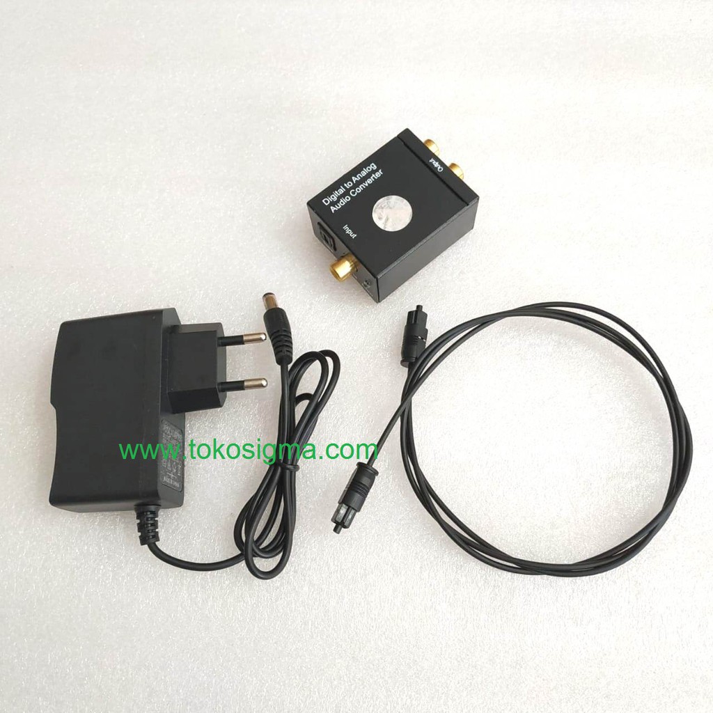 AUDIO DIGITAL TO ANALOG or SPDIF TOSLINK optic digital TO analog RCA Audio L/R CONVERTER