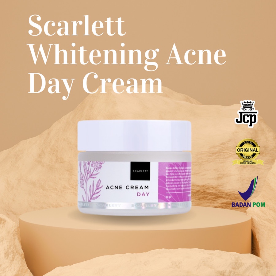 SCARLETT Whitening Acne Day Cream 100% Original