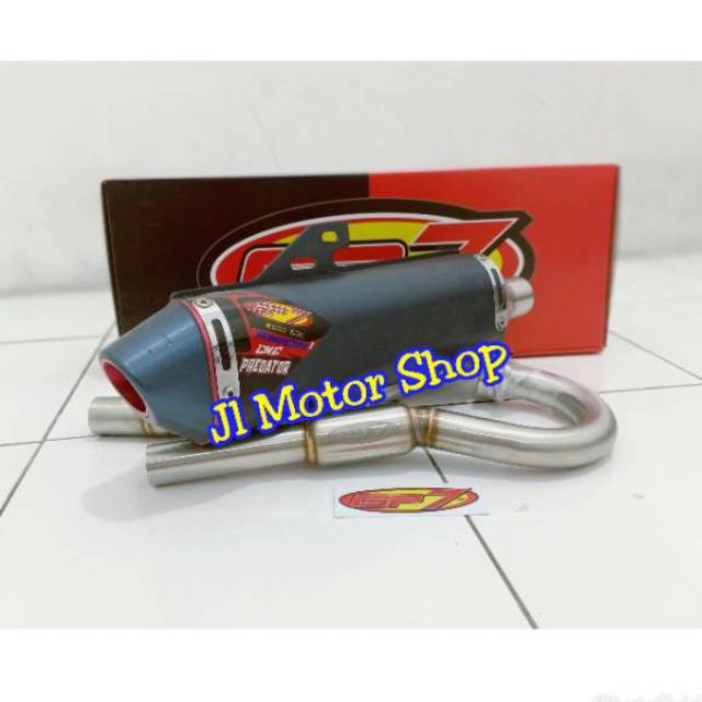 Knalpot Gp7 CNC Predator Honda CRF 150 L KLX Dtracker 150 Muffler Gp7 CNC Predator CRF150 Original