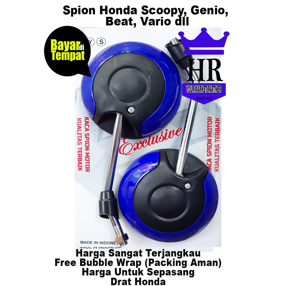 Spion Scoopy Sepion Scoopy Spion Scoopy NEW Datar -Spion scoopy esp kaca datar _SPION GENIO-Biru