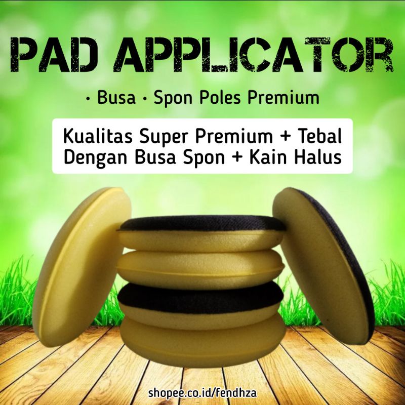 Applicator Pad Busa Poles Wax Sponge Spon Aplikator Halus Tebal
