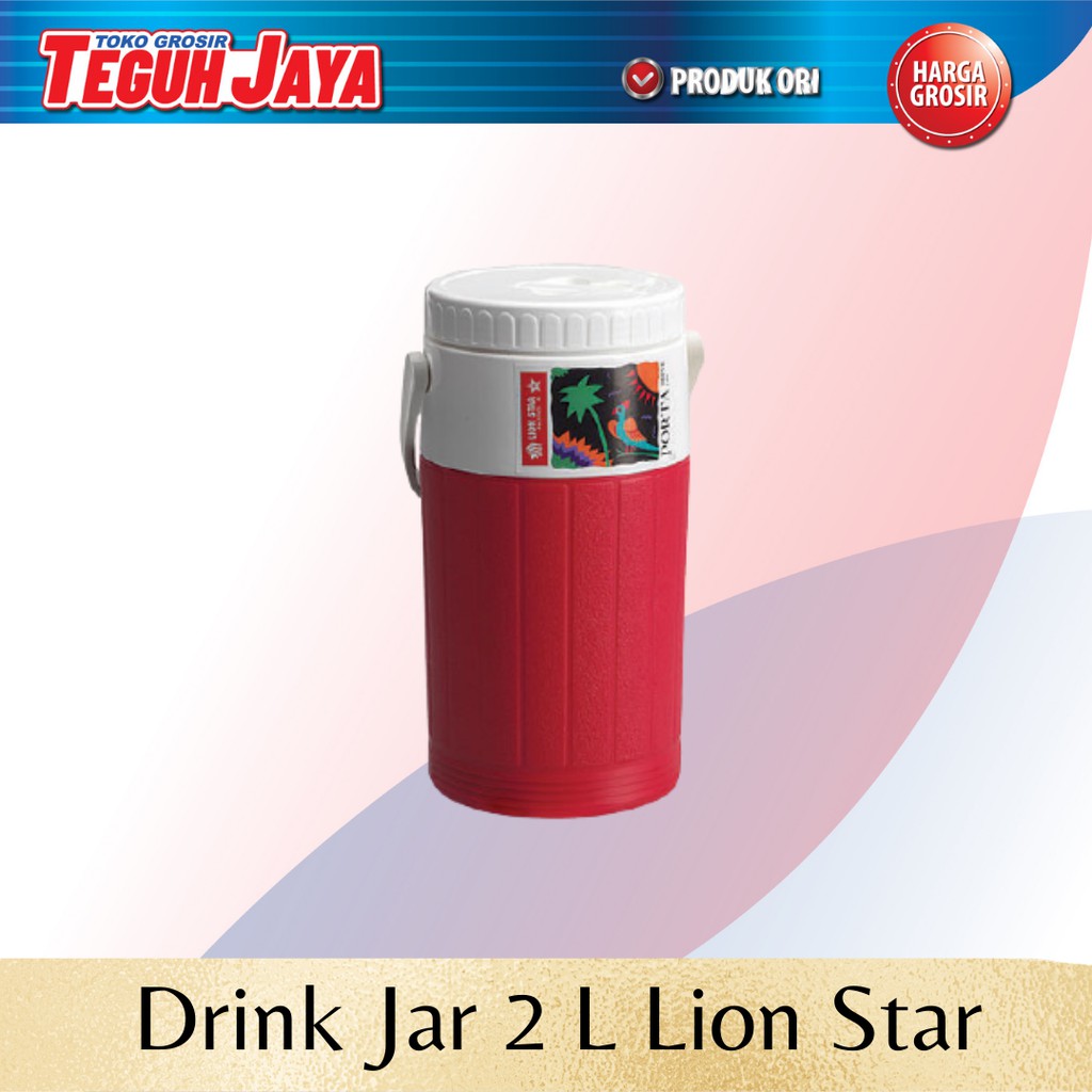 Tempat Air Minum Porta Drink Jar 2 L (D-24) Lion Star Termos air, botol Air