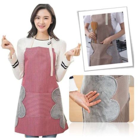 (VCM) Celemek Apron Waterproof / Celemek Dapur Anti Minyak Tahan Air