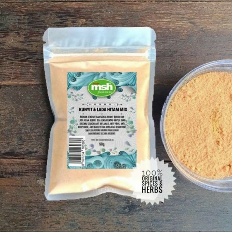 

Kunyit Dan Lada Hitam Mix 50gr