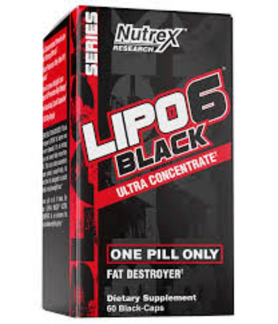 LIPO 6 BLACK BLACK ULTRA CONCENTRATE 60 CAPSULE CAPS ULTRA RIPPED FAT BURNER