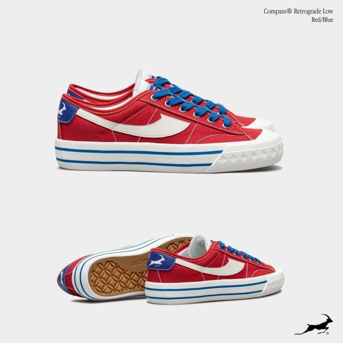 SEPATU COMPASS RETROGRADE LOW RED BLUE SIZE 39 40 41 42 FDF321355E
