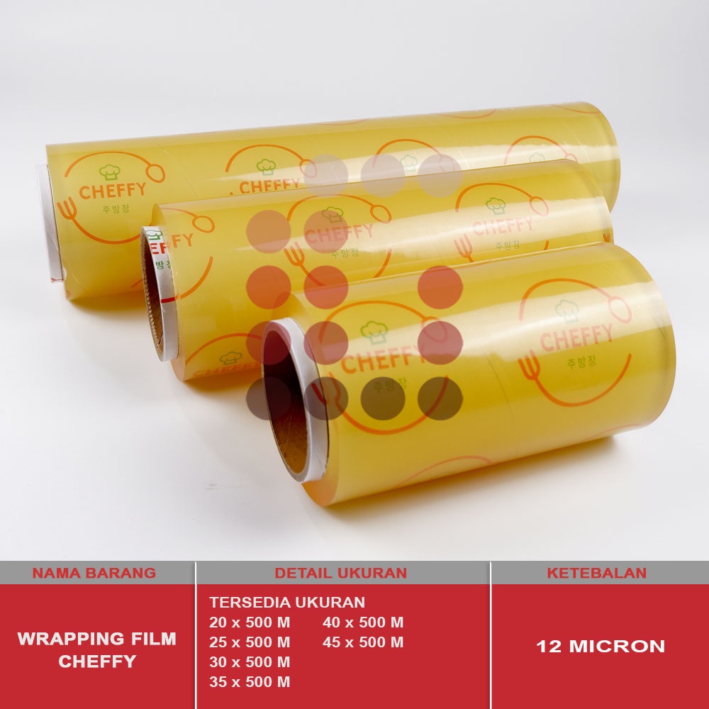 WRAPPING FILM CHEFFY 30 x 500 METER / PLASTIK WRAP / CLING WRAP