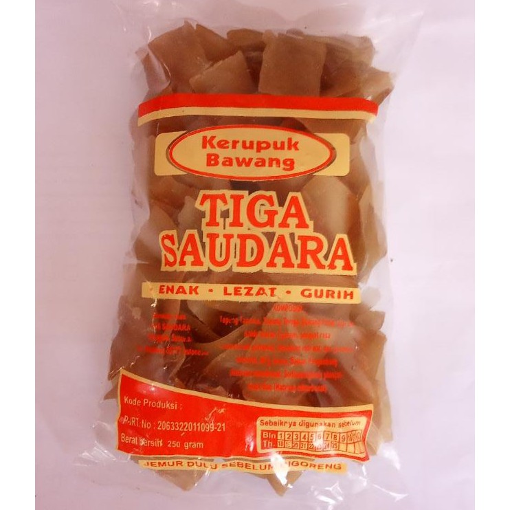 Kerupuk Bawang Tiga Saudara 250 gr (mentah) asli Desa Susukan - Kab. Semarang