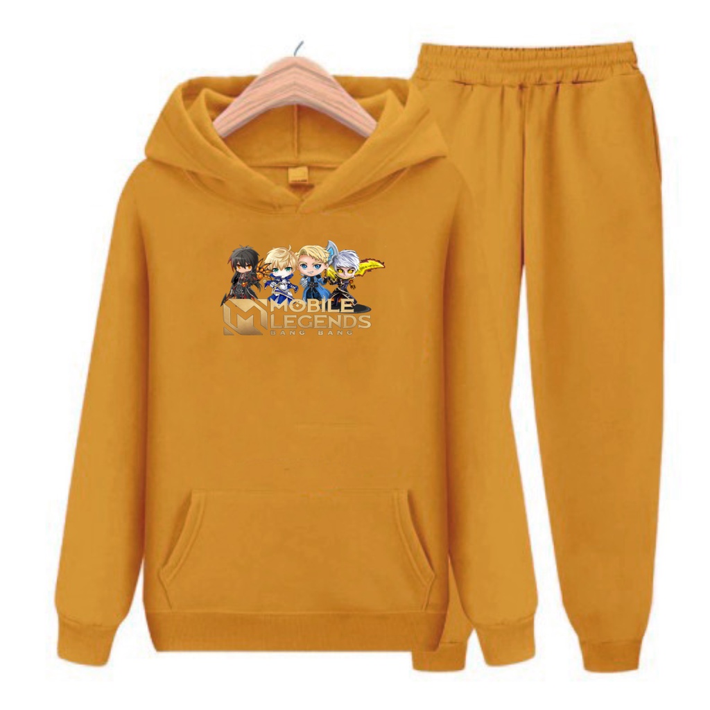 Setelan Sweater Hoodie Anak Mobile Game 02 SIZE S, M, XL,XXL