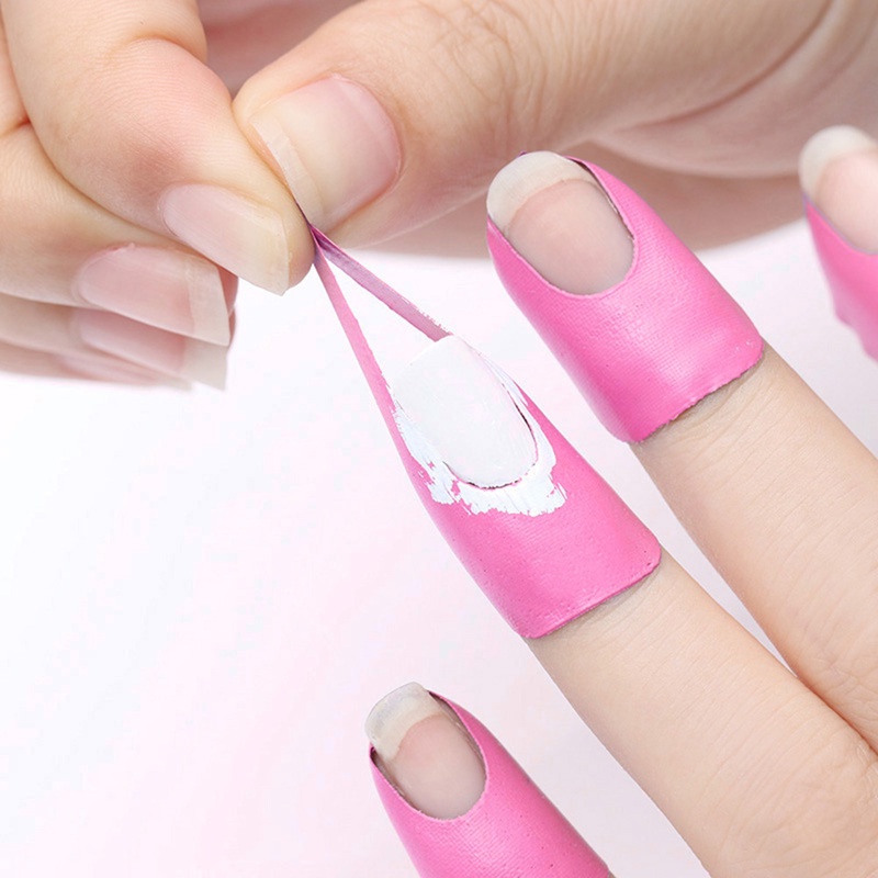 Stiker Pelindung Kuku Jari Anti Meluap Untuk Manicure