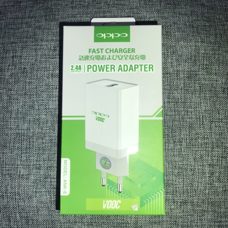 CHARGER ORIGINAL OPPO Kabel Cas Micro USB/Type C VOOC Travel Charger