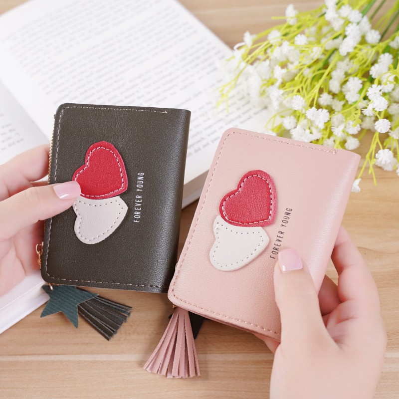 DOMPET LIPAT PENDEK DOMPET LIPAT WANITA IMPORT DOMPET KARTU KOREA