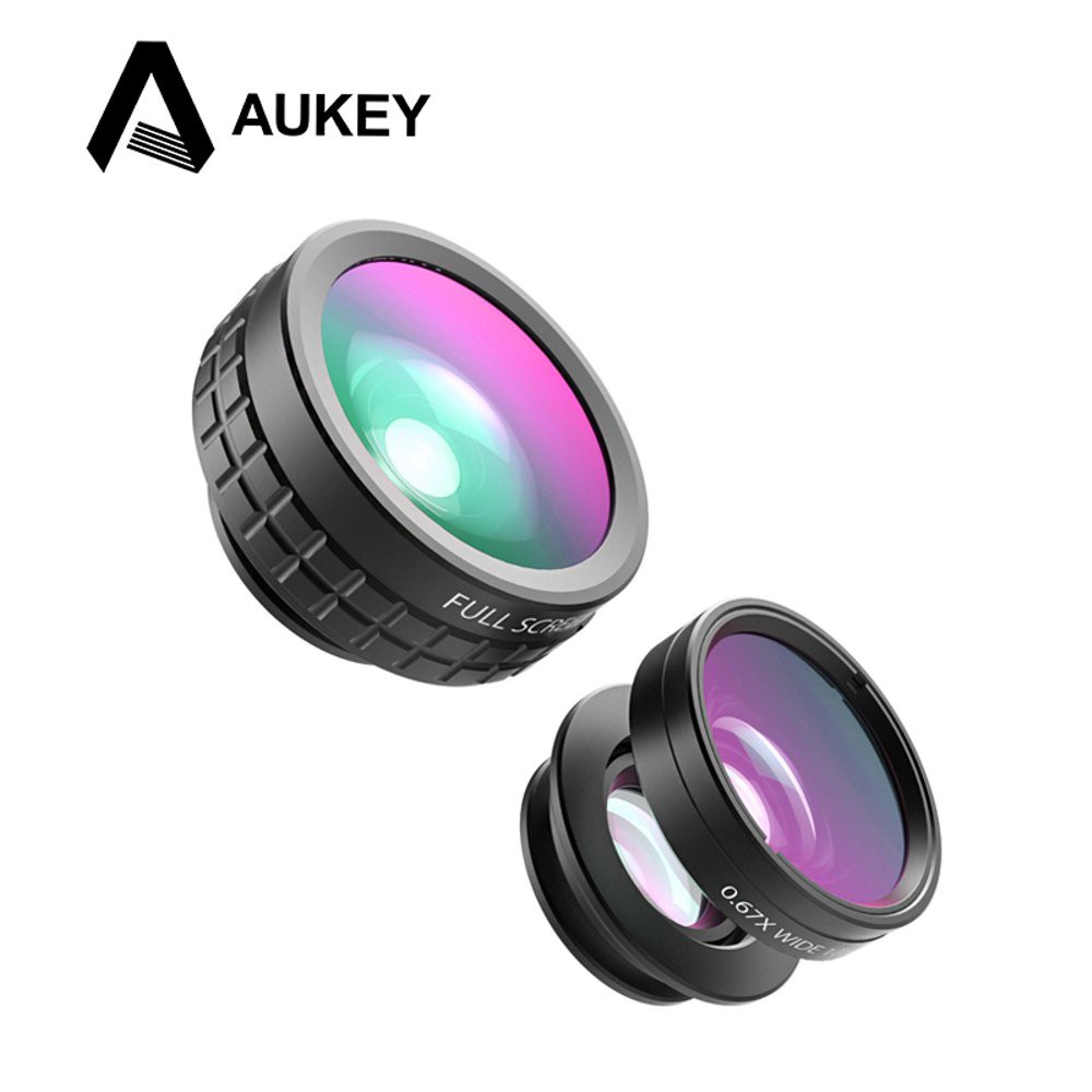 LIMITED  AUKEY 180 Degree Fisheye Lens + Wide Angle + Macro Lens 3 in 1 PL-A1  LIMITED