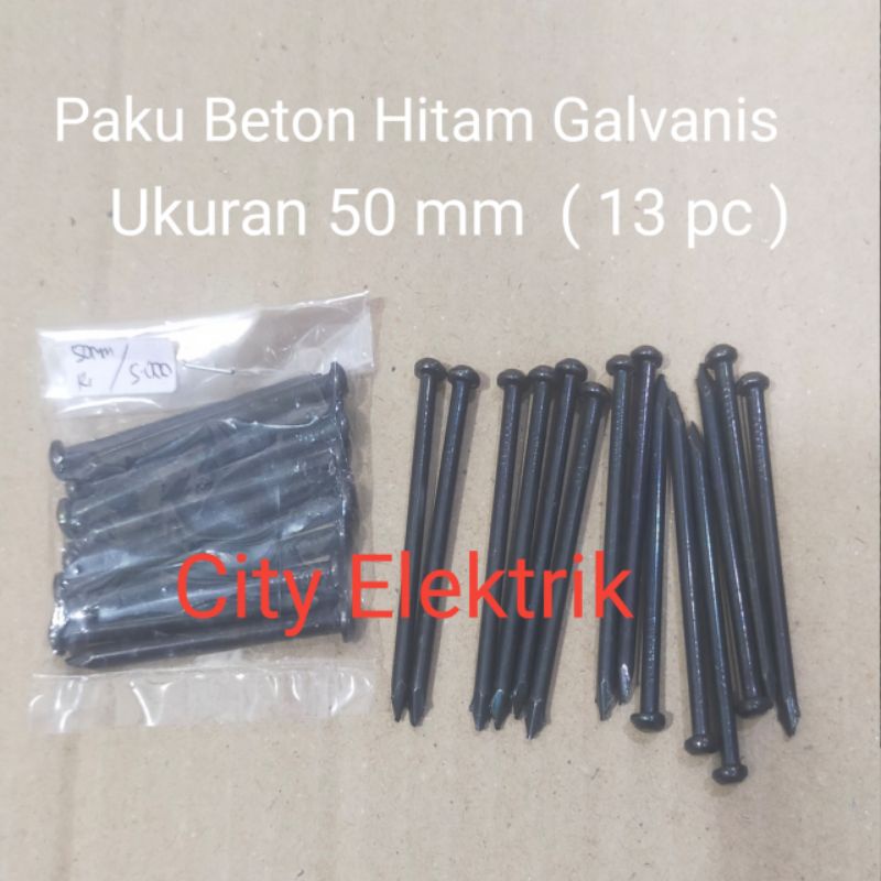 Paku Beton Hitam Galvanis / Paku Tembok