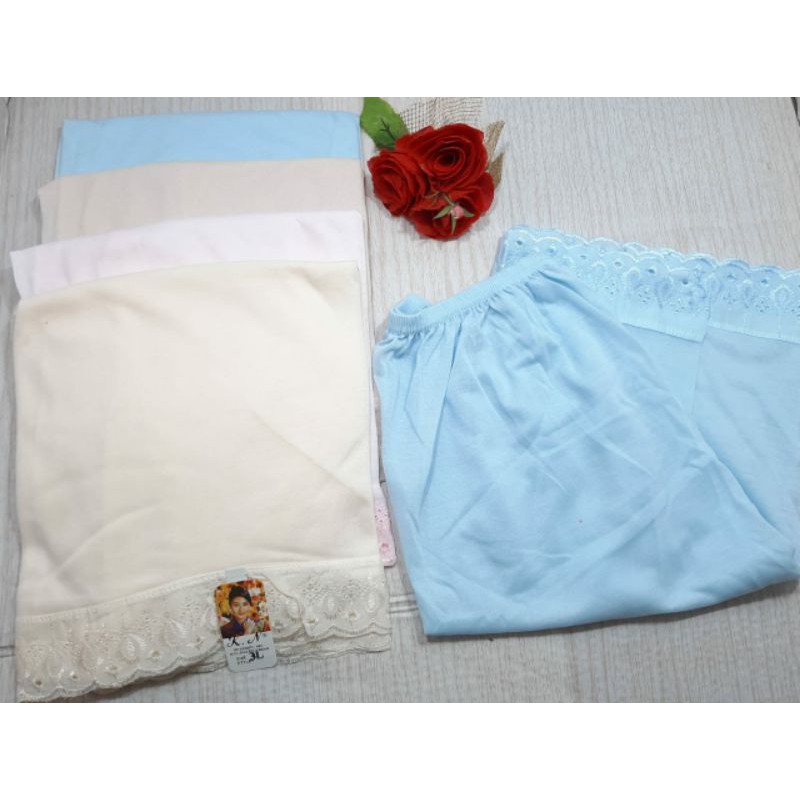 Androk rok pendek /panjang androk daleman wanita pendek renda size XL dan 3L  murah sidoarjo