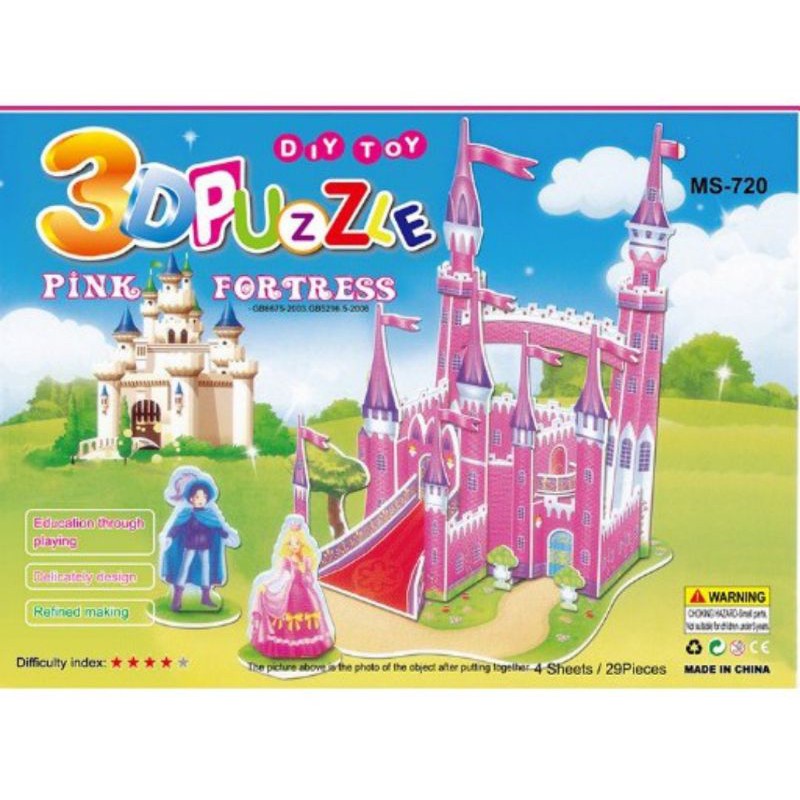 LYSASHOP - MAINAN EDUKASI ANAK PUZZLE 3D DIY BESAR/MELATIH MOTORIK KREATIFITAS KESABARAN IMAJINASI-6