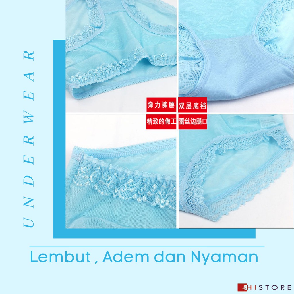 [HI]CELANA DALAM RENDA UNDERWEAR UNDIES CD WANITA 25cm x 18cm Art 353