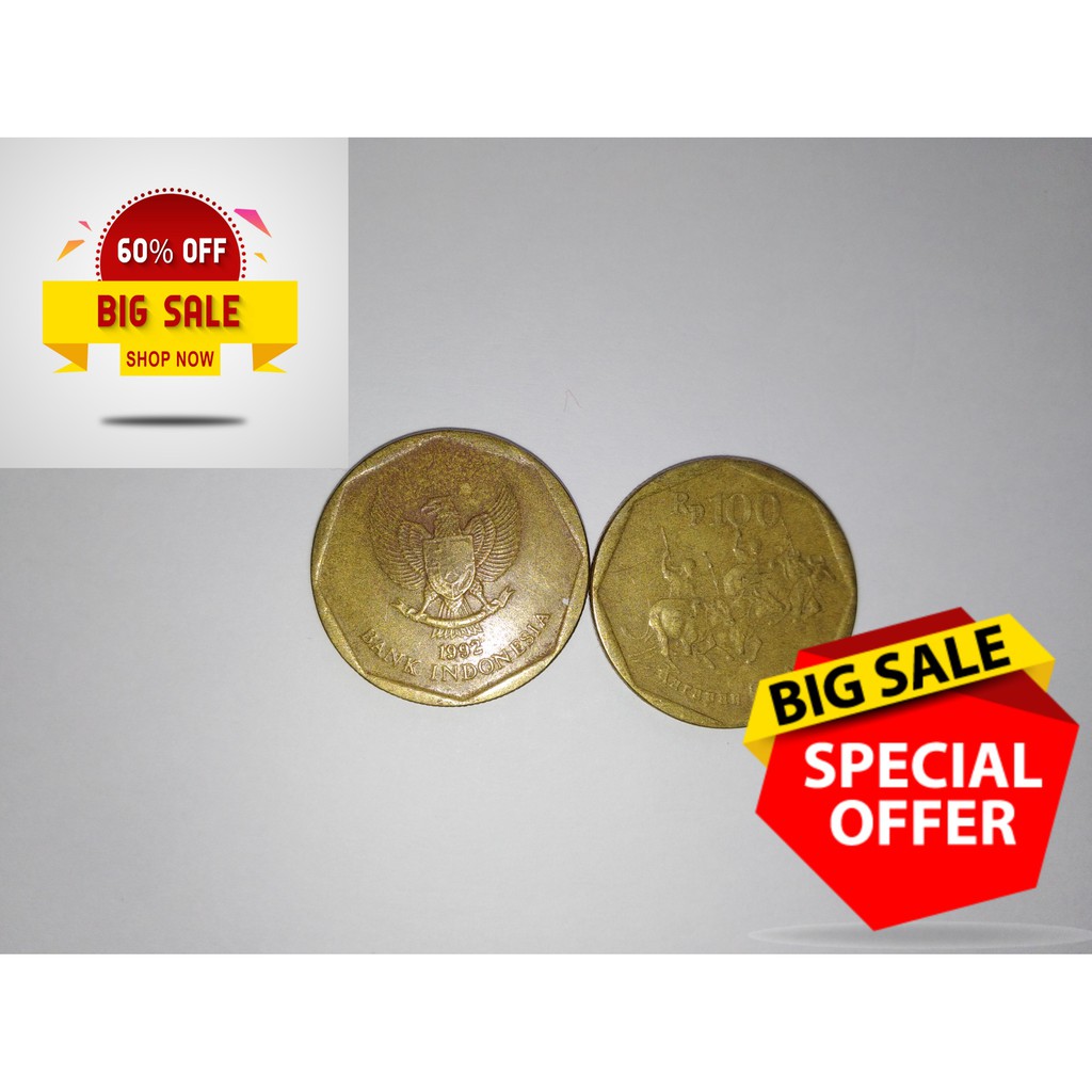 Uang Logam Rp100 Tahun 1992