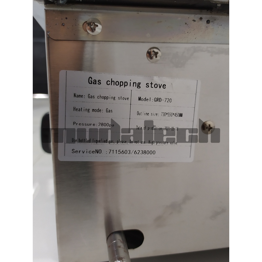 Wirastar Wajan Pemanggang Gas Griddle GRD-720 Flat Garansi