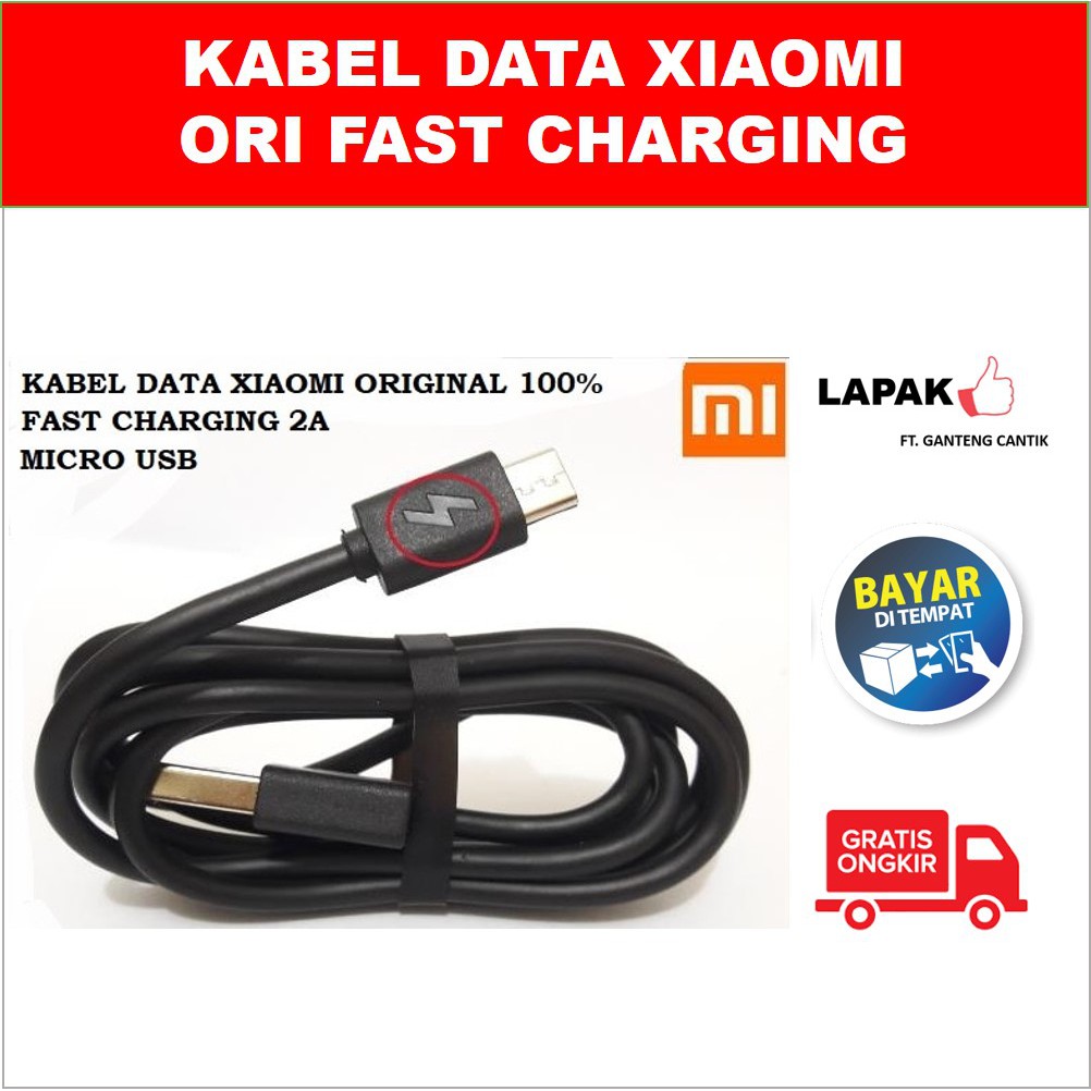 Kabel Data XIAOMI ORIGINAL Micro USB Fast Charging