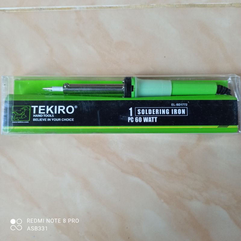 TEKIRO SOLDER IRON 60 WATT + Sedot Timah + kawat Timah 5M