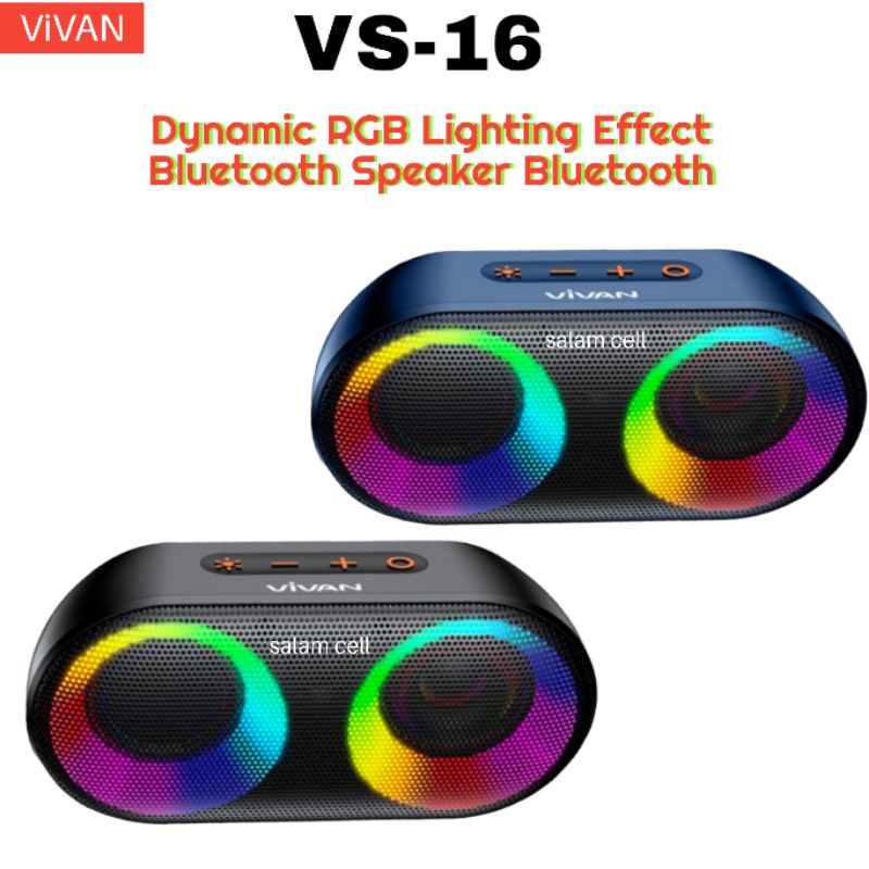 Speaker Bluetooth Music Box Anti Air VIVAN VS16 Wireless Audio Portable Original