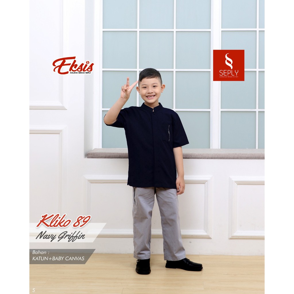 PROMO  Seply Eksis 163 Navy Griffin Koko Anak