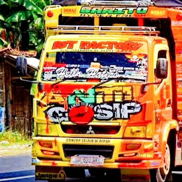 [PROMO]Stiker Depan Truck Custom ANTI GOSIP dll
