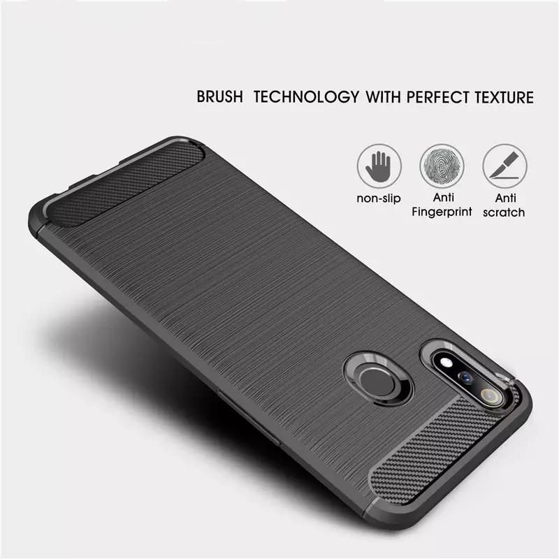 Rugged Armor Case Oppo / Casing Softcase Silicone Carbon Oppo / Carbon Cover Oppo