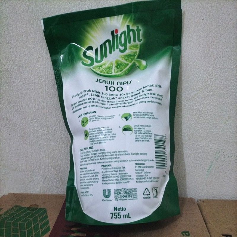 sabun cuci piring sunlight 755 ML