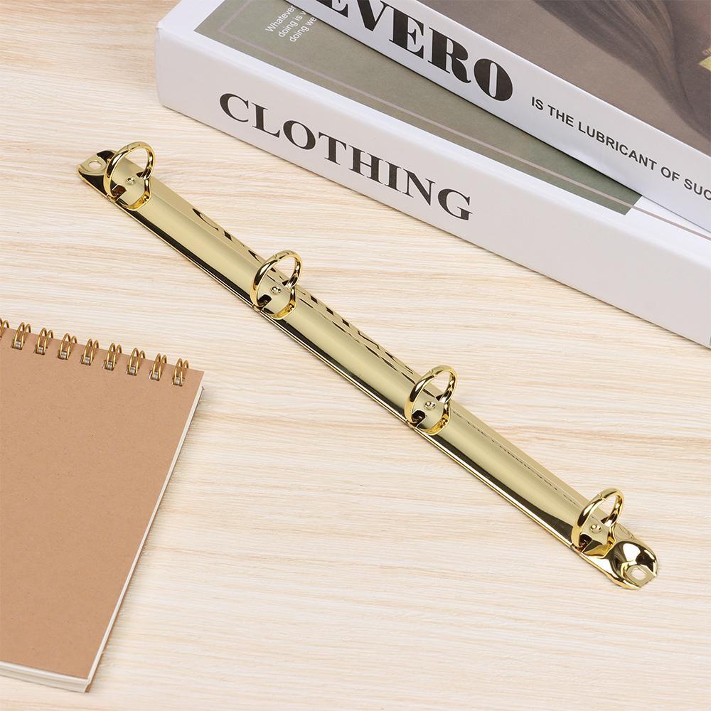 Suyo Klip Pengikat Warna-Warni Perlengkapan Kantor Aksesori Notepad DIY Logam Notebook Binding Hoops