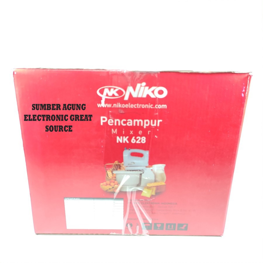 Niko Mixer Mangkok Pencampur NK628 628 Otomatis Berputar NK