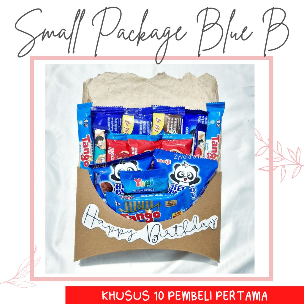 

Hampers Snack Unik Blue B (S) | SNACK WRAP - Kado ultah/ wisuda/ anniv/ valentine, dll | UNIK | TERMURAH