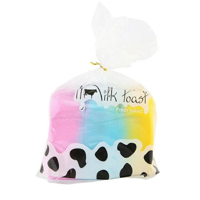 squishy jumbo rainbow toast loaf bread roti scented slow rising