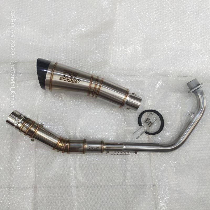 Knalpot Silincer R9 h2 HONDA sonic 150r winner150 supra Gtr150 RS150R pipa header