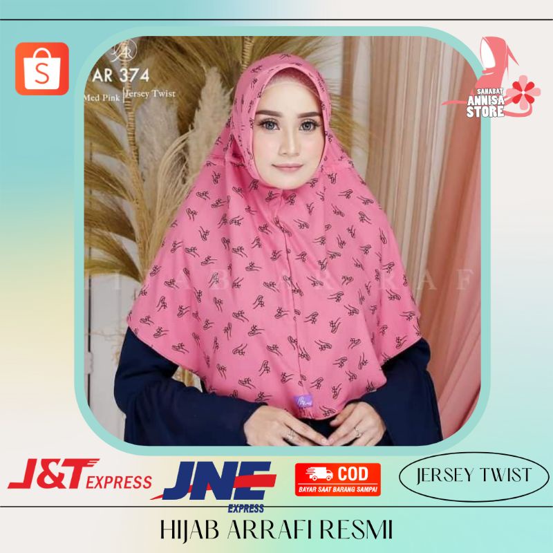 Hijab Jilbab Kerudung Bergo serut Ar 374 std Terbaru arrafi elzata rabbani zoya wanita muslimah