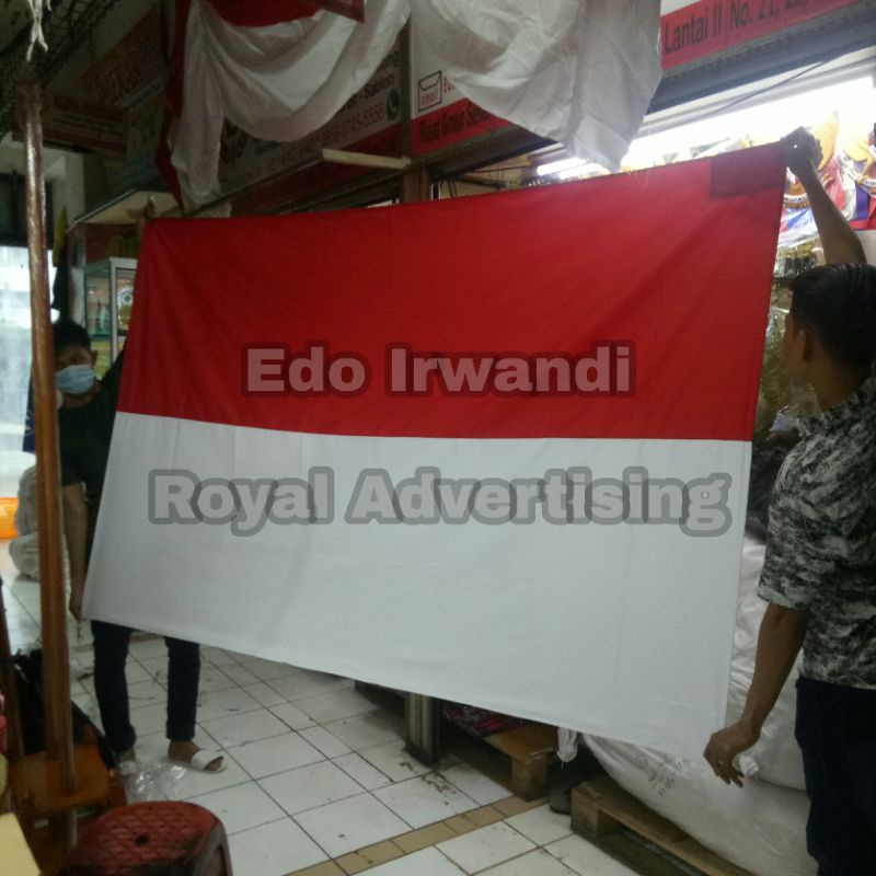 

Bendera Merah Putih Ukuran 150 cm x 225 cm Bahan Drill Ready Stock Berkualitas