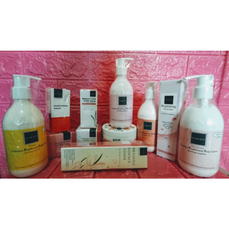 Scarlett Serum Brightening/ Glowtening/ Cream/ Toner/ Facial Wash/ Handboddy