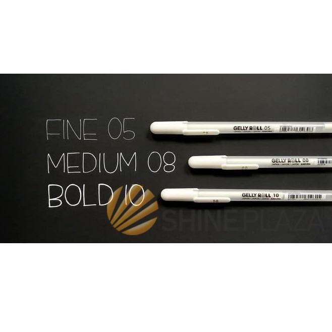 

PRODUK TREND Sakura Gelly Roll Classic White Gel Pen - Pulpen Gel Putih 0.5mm 0.8mm 1.0mm bwdh303